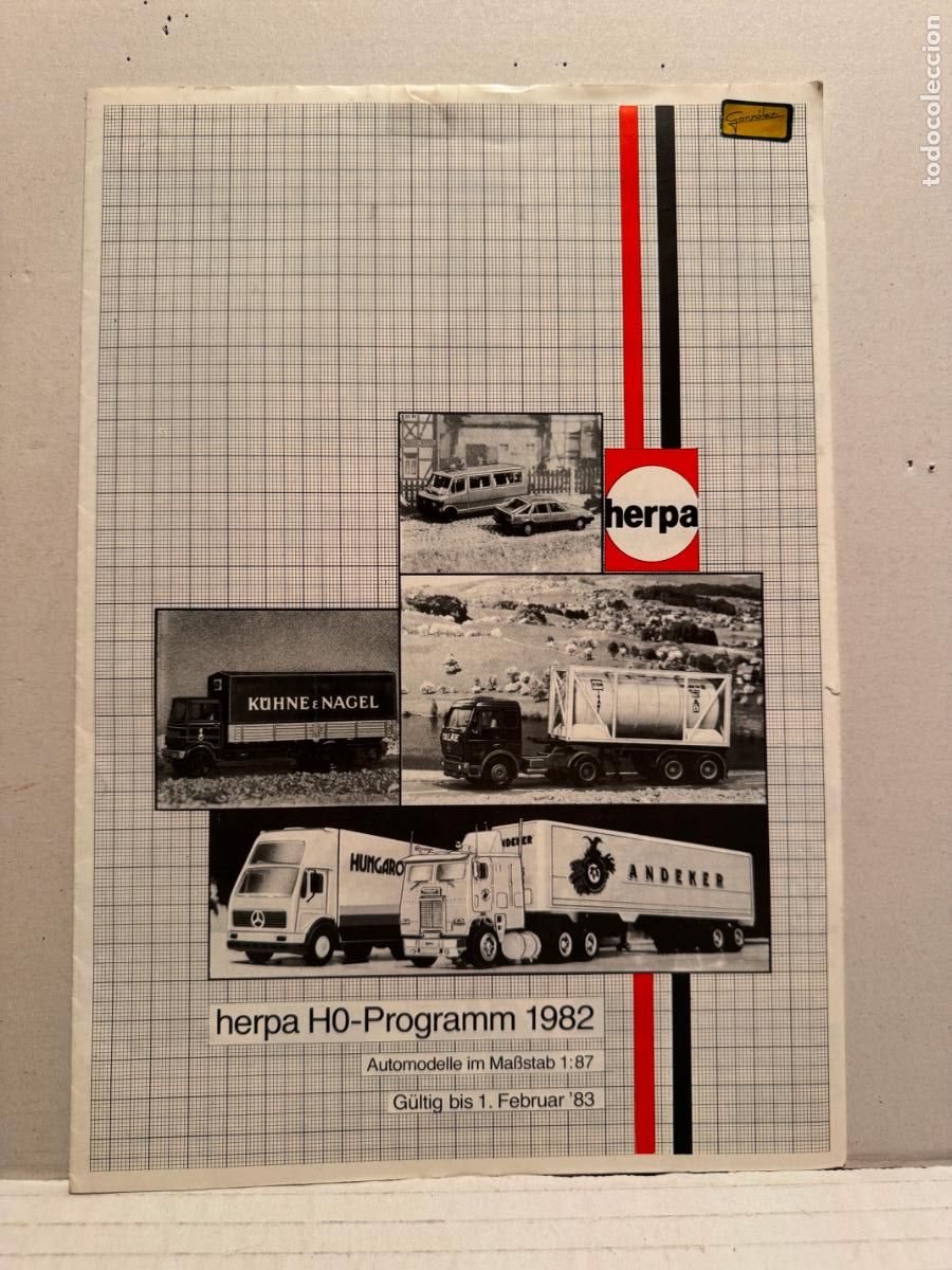 Juguetes antiguos: CAT&Aacute;LOGO HERPA A&Ntilde;O 1982 - Foto 1