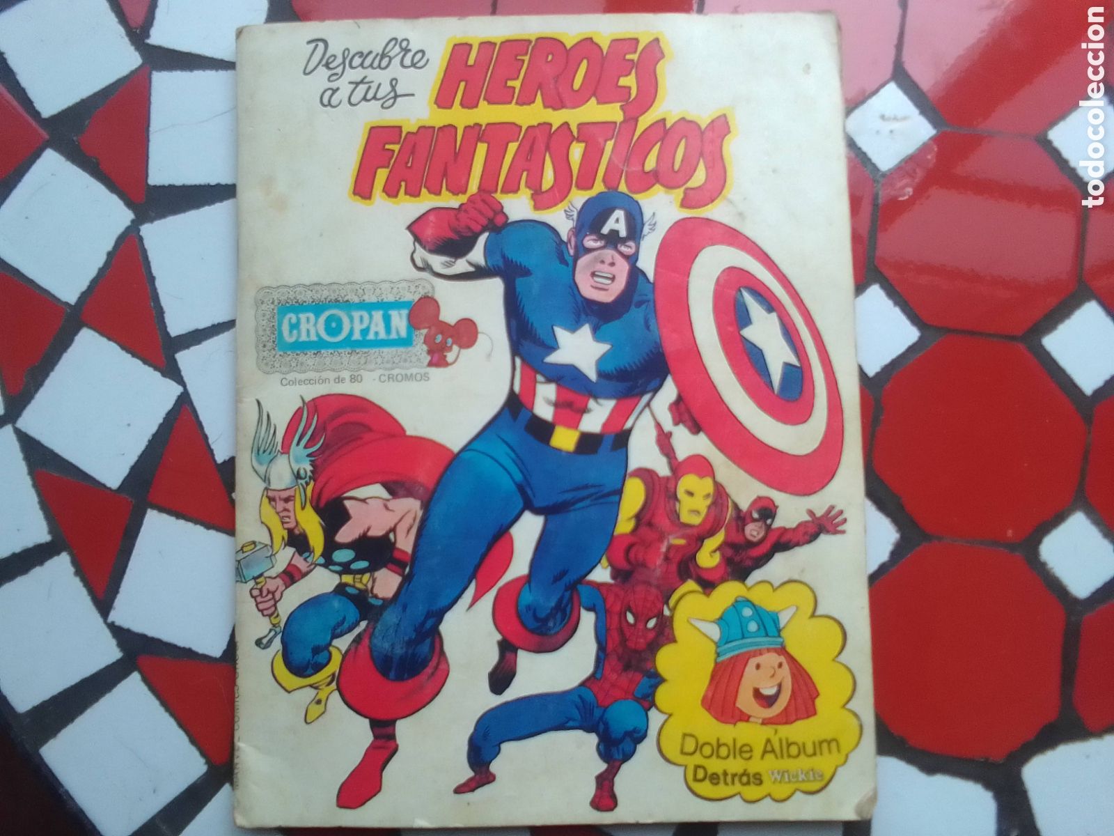 Juguetes antiguos: Album cropan marvel completo. Venta de cromos originales de vickie el vikingo aparte