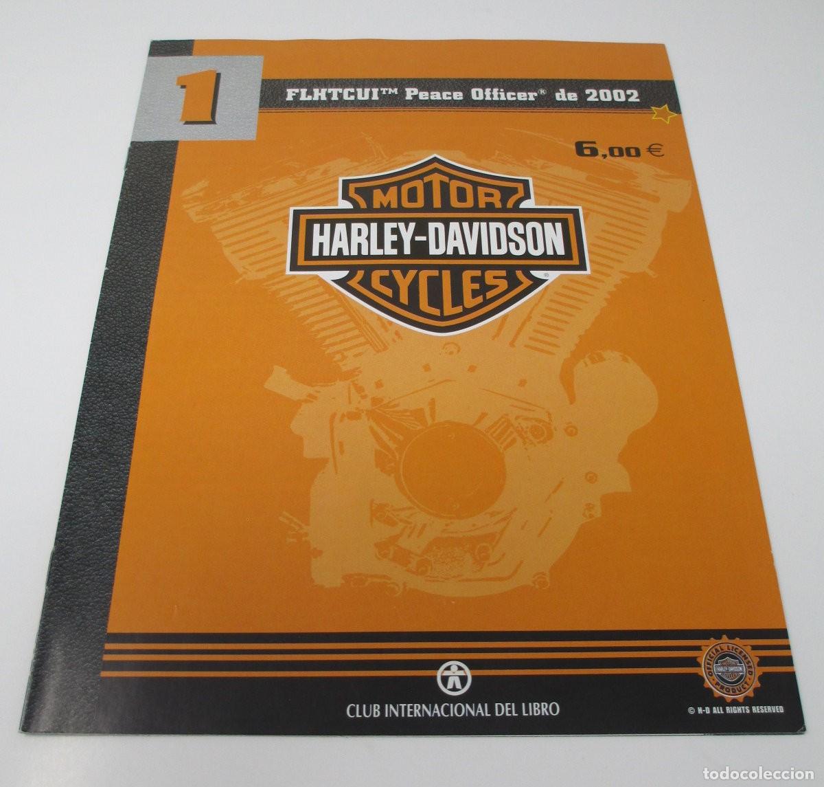 Juguetes antiguos: Fasc&iacute;culo n&ordm; 1 de Harley Davidson FLHTCUI Peace Officer de 2002 - Club Internacional Libro