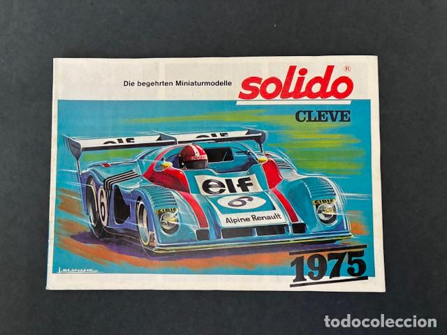 Juguetes antiguos: CATALOGO DE COCHES DE JUGUETE DE MINIATURA - SOLIDO 1975