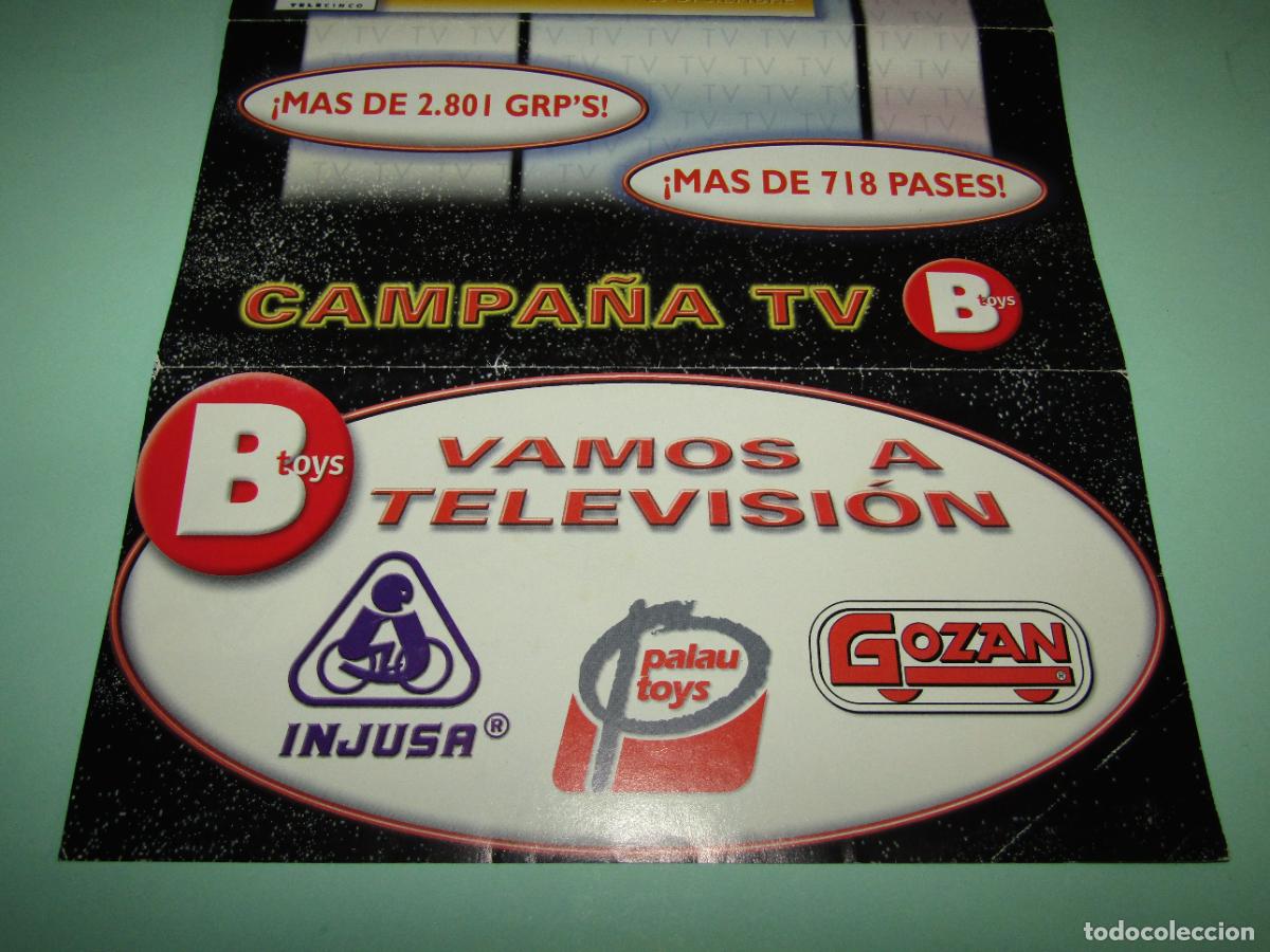 Juguetes antiguos: Antiguo Desplegable de la Campa&ntilde;a de Televisi&oacute;n del Grupo Juguetero BTOYS Grupo BROTONS
