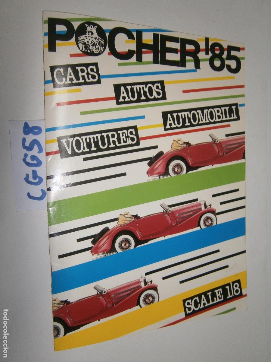 Juguetes antiguos: ANTIGUA CATALOGO MARCA POCHER MODELOS MAQUETAS ESC. 1/8 A&Ntilde;OS 85