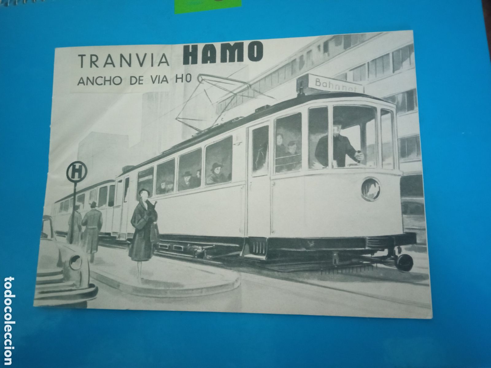 Juguetes antiguos: Antiguo cat&aacute;logo de Tranvia HAMO, 16 p&aacute;ginas con las tapas