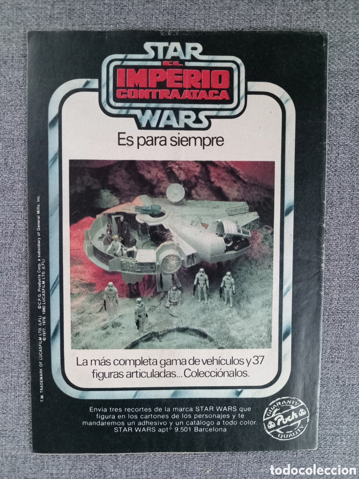Juguetes antiguos: Star Wars PBP Poch publicidad 1981