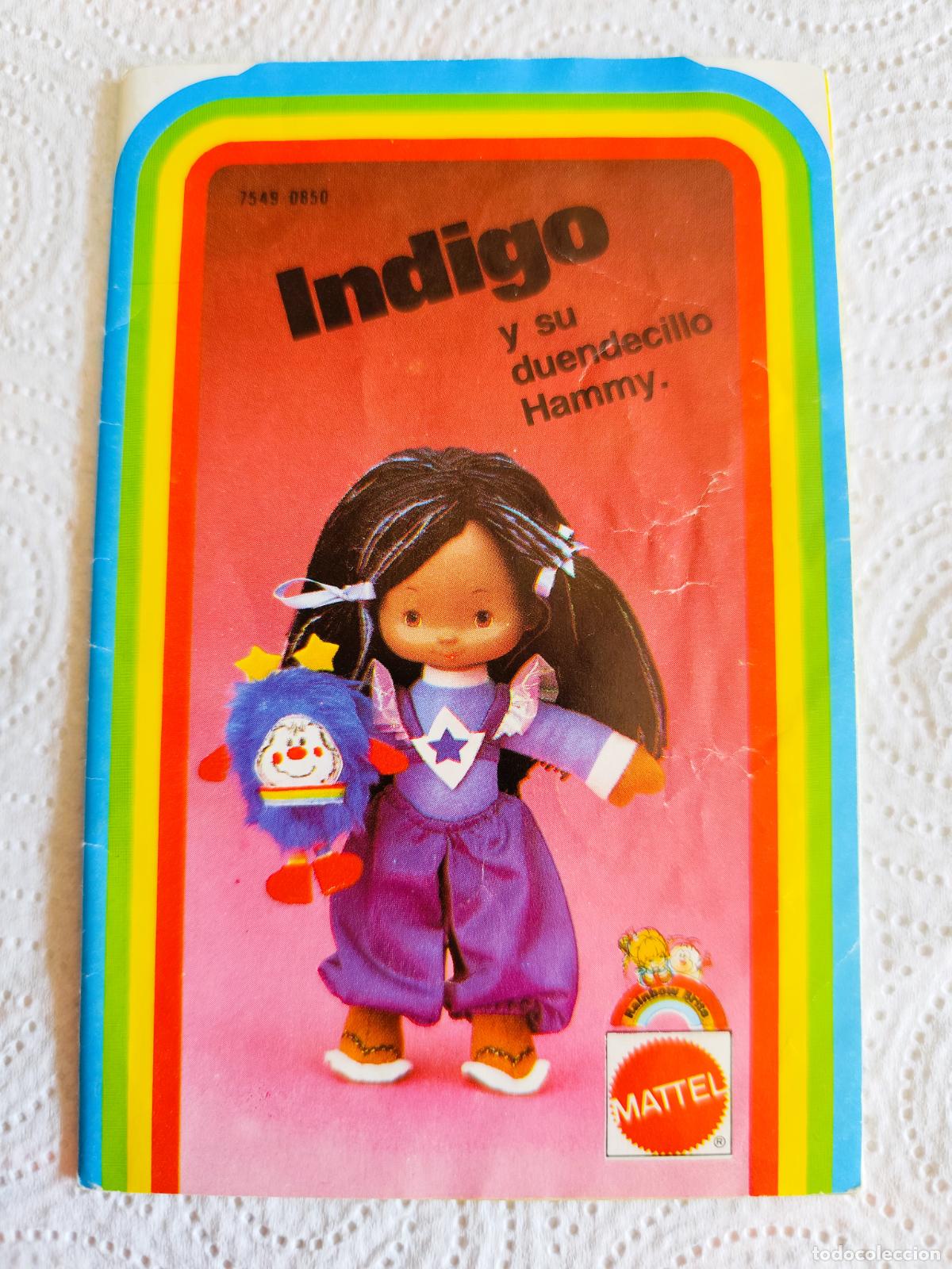 Juguetes antiguos: Cat&aacute;logo Desplegable mu&ntilde;eca &Iacute;NDIGO y HAMMY / RAINBOW BRITE / MATTEL. A&ntilde;o 1984