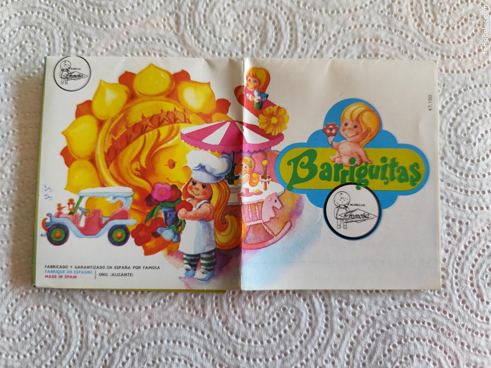 Juguetes antiguos: Cat&aacute;logo desplegable mu&ntilde;eca BARRIGUITAS de FAMOSA