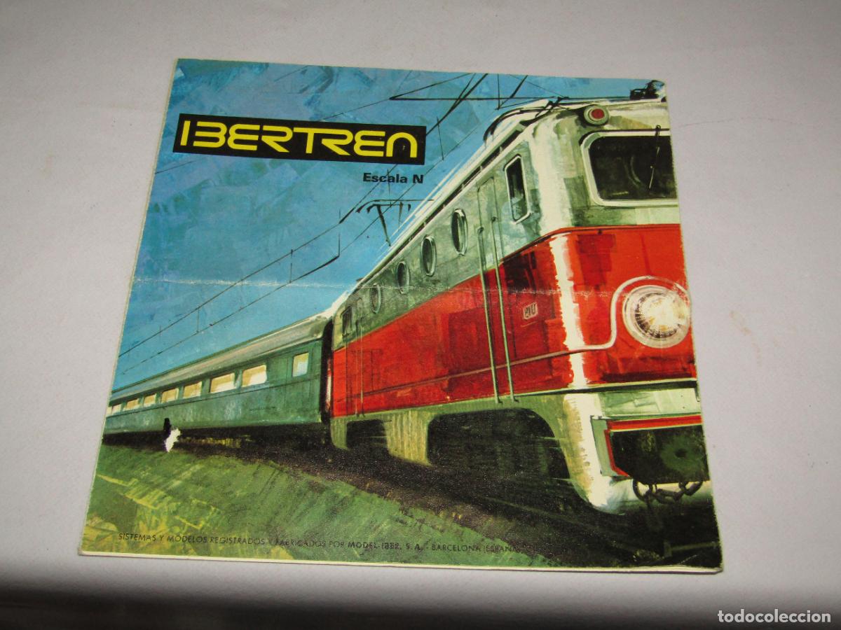 Juguetes antiguos: Antiguo Cat&aacute;logo Desplegable de Trenes en Escala *N* de IBERTREN