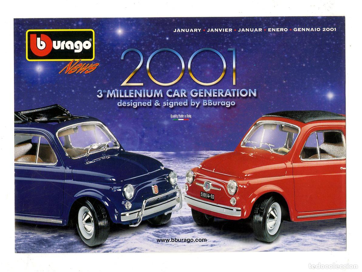 Giocattoli antichi: Cat&aacute;logo Coches Bburago / News Enero 2001 3th Millenium Car Generation Designed & Signed by Bburago
