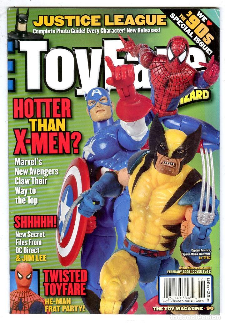 Juguetes antiguos: ToyFare n.90 / Justice League / X-Men (February, 2005)
