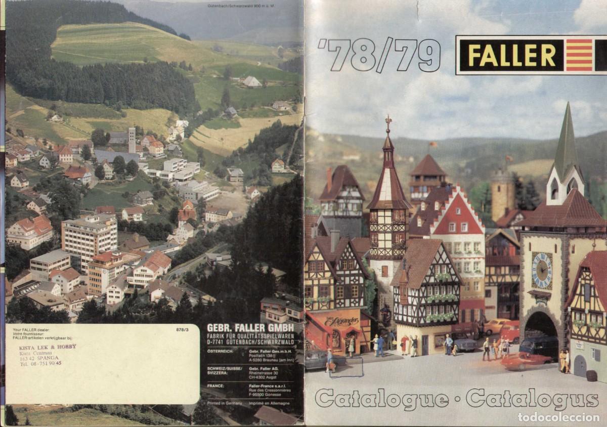 Juguetes antiguos: cat&aacute;logo FALLER 1978/79 Spur HO + Spur N- AMS Racing- HIT Play Train - en ingl&eacute;s, franc&eacute;s y neerland