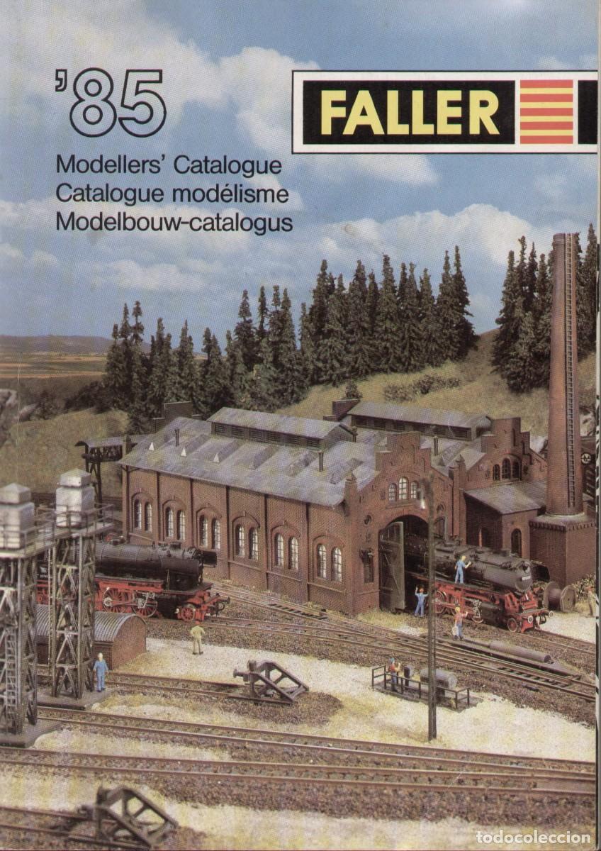 Juguetes antiguos: cat&aacute;logo FALLER 1985 Spur HO + Spur N - en ingl&eacute;s, franc&eacute;s y neerland&eacute;s
