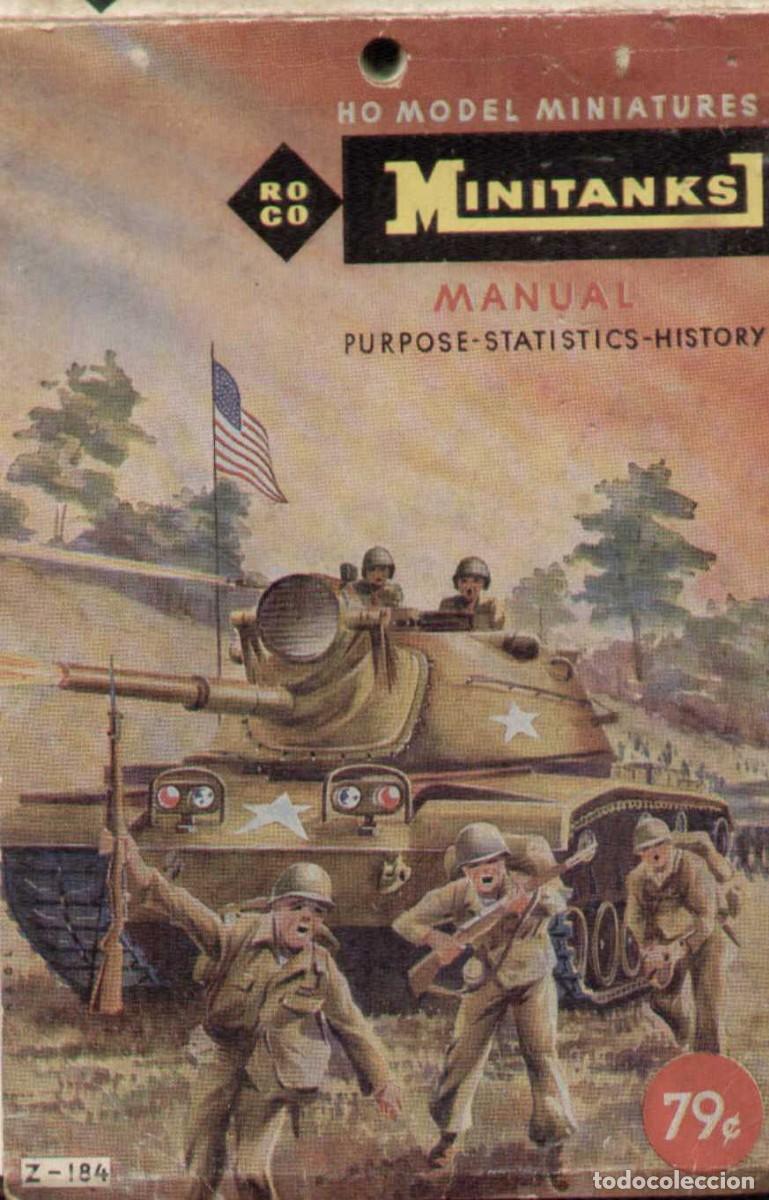 Juguetes antiguos: cat&aacute;logo ROCO MINITANKS HO 1/87 1964 MANUAL PURPOSE STATISTICS HISTORY - en ingl&eacute;s