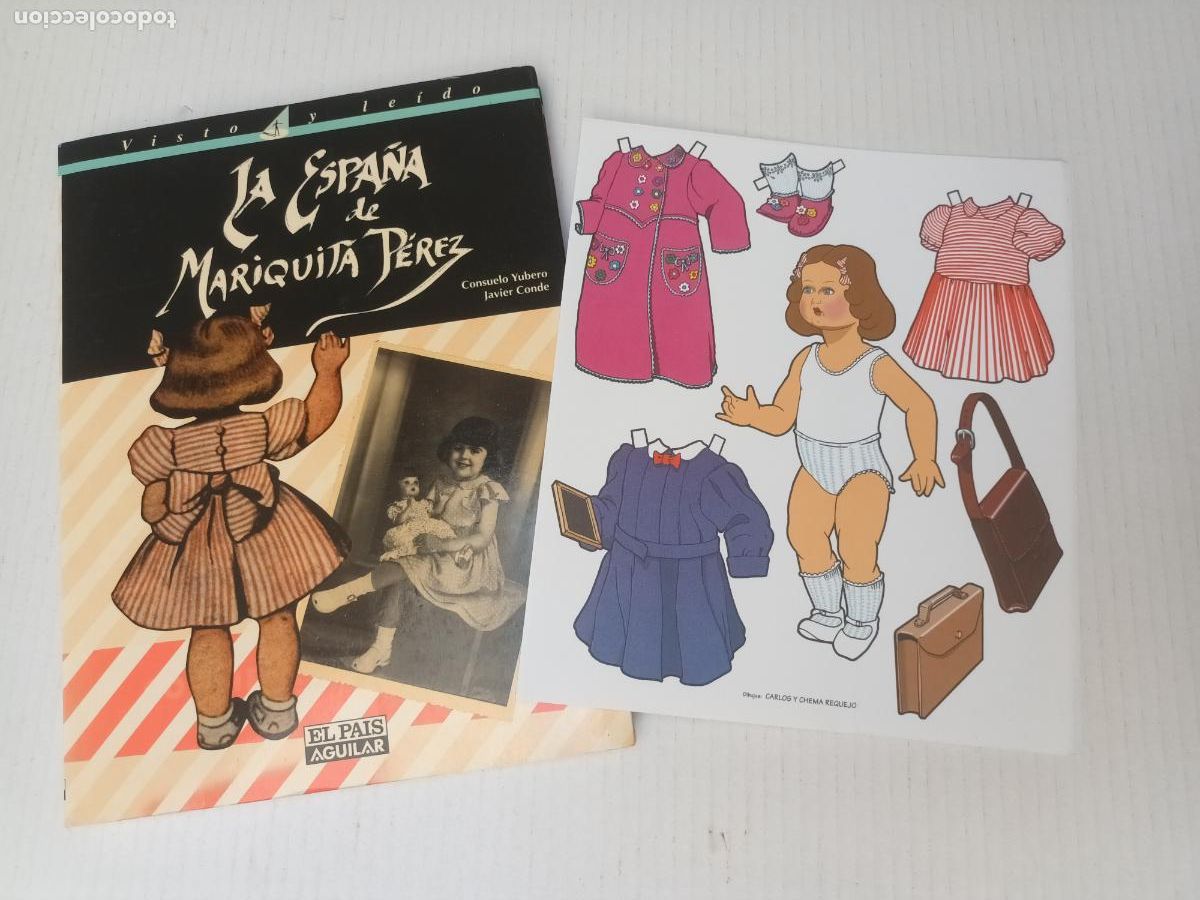 Juguetes antiguos: LIBRO LA ESPA&Ntilde;A DE MARIQUITA PEREZ CON EL RECORTABLE. CONSUELO YUBERO, JAVIER CONDE