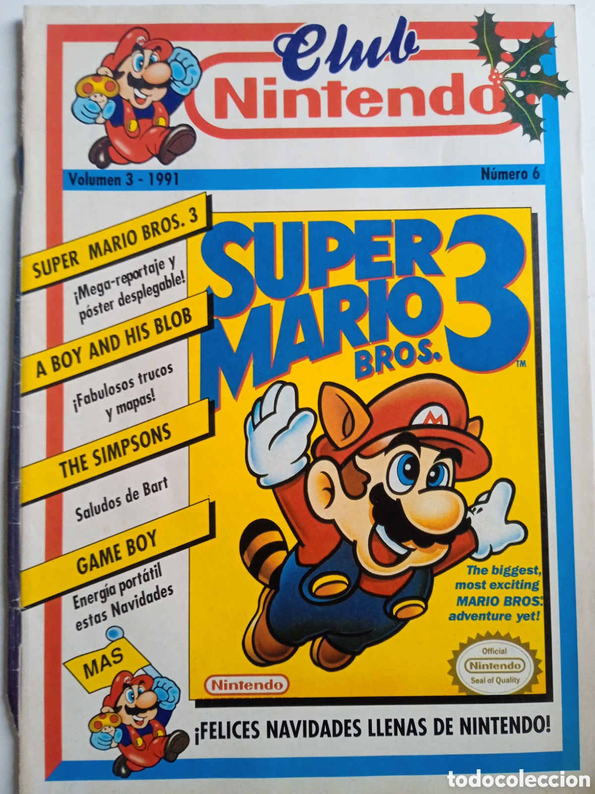 Juguetes antiguos: Club Nintendo Volumen 3 1991 n&uacute;mero 6