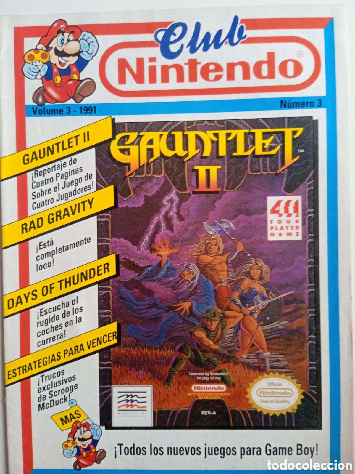 Juguetes antiguos: Club Nintendo Volumen 3 1991 n&uacute;mero 3