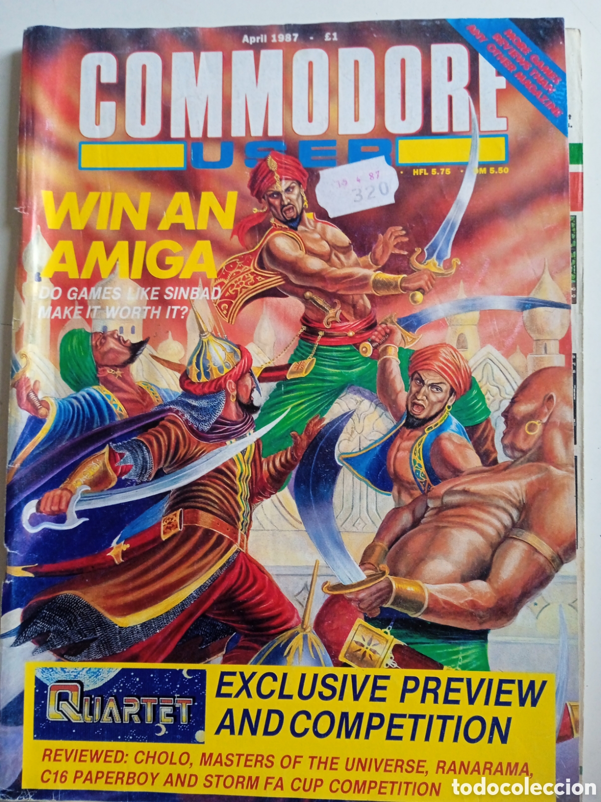 Juguetes antiguos: Commodore User abril 1987 Masters of the Universe