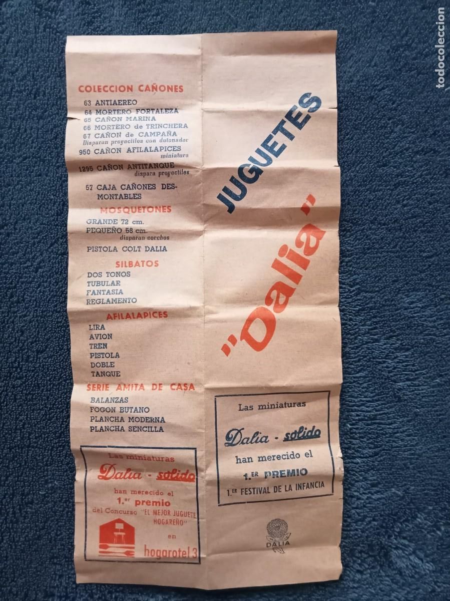Juguetes antiguos: Catalogo folleto dalia solido