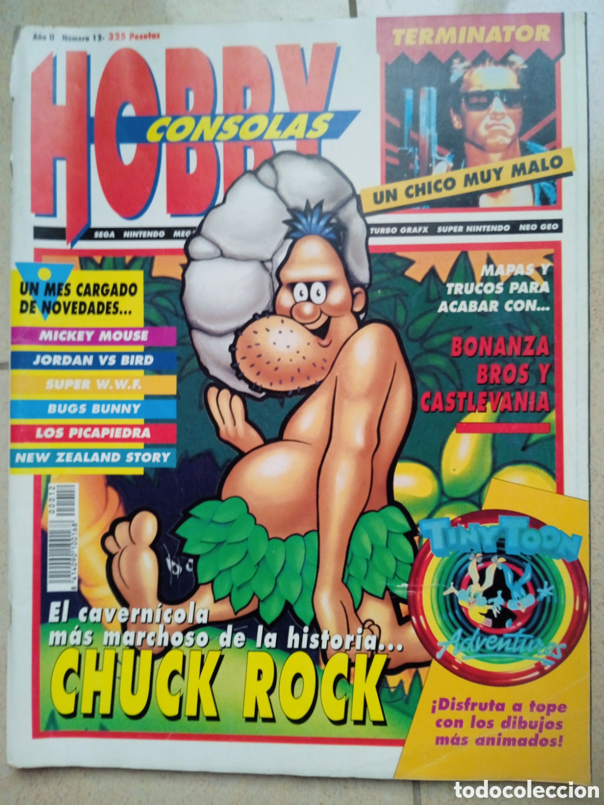 Juguetes antiguos: Hobby consolas n&deg; 12 Jordan VS Bird Chuck Rock Bonanza Bros