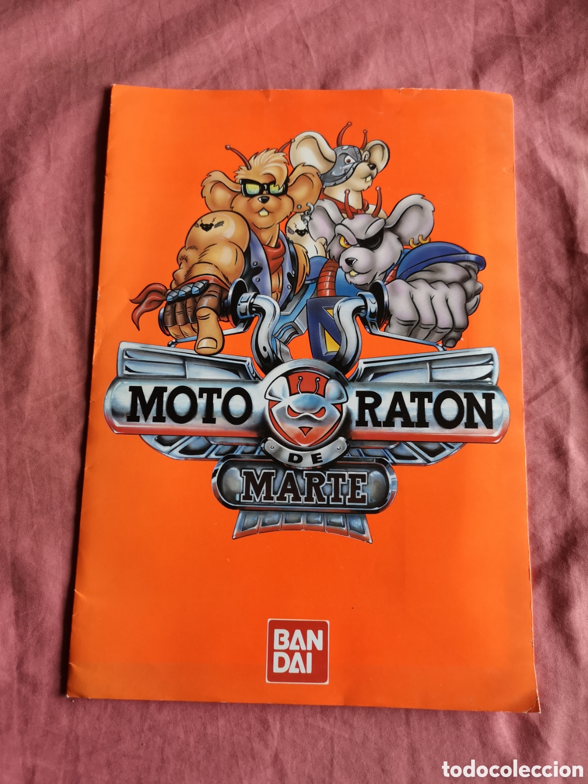 Juguetes antiguos: Moto Rat&oacute;n de Marte.Cat&aacute;logo con 3 hojas sueltas plastific.+5 hojas informativas+carpeta.Bandai 1993