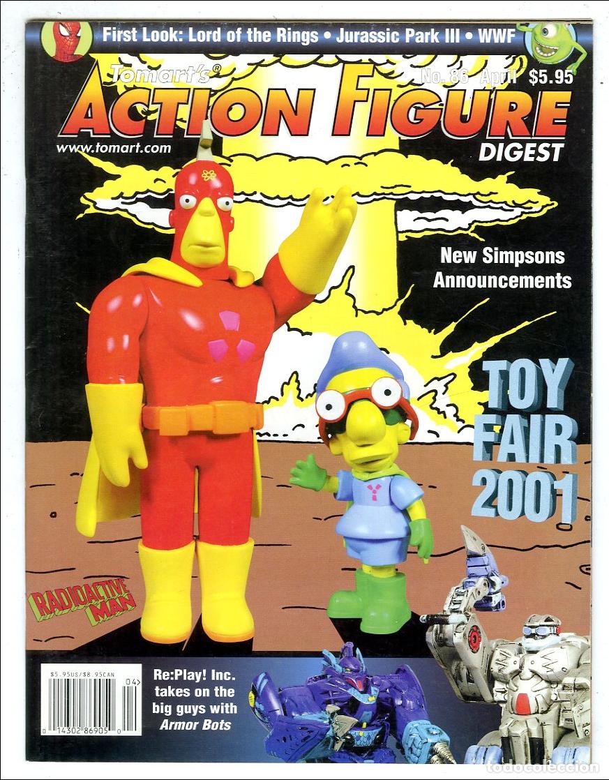 Jouets Anciens: Tomart's Action Figure Digest n.86 / Toy Fair 2001 / New Simpsons / Lord of the Rings / Jurassic Par