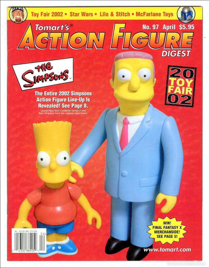 Jouets Anciens: Tomart's Action Figure Digest n.97 / Toy Fair 2002 / The Simpsons / Star Wars / Lilo & Stitch / McFa