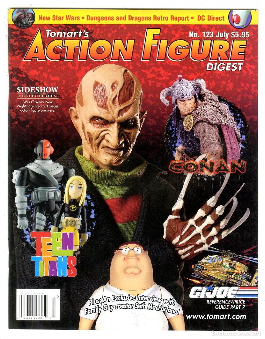 Jouets Anciens: Tomart's Action Figure Digest n.123 / Sideshow / Teen Titans / Conan / G.I. Joe / MacFarlane (July)