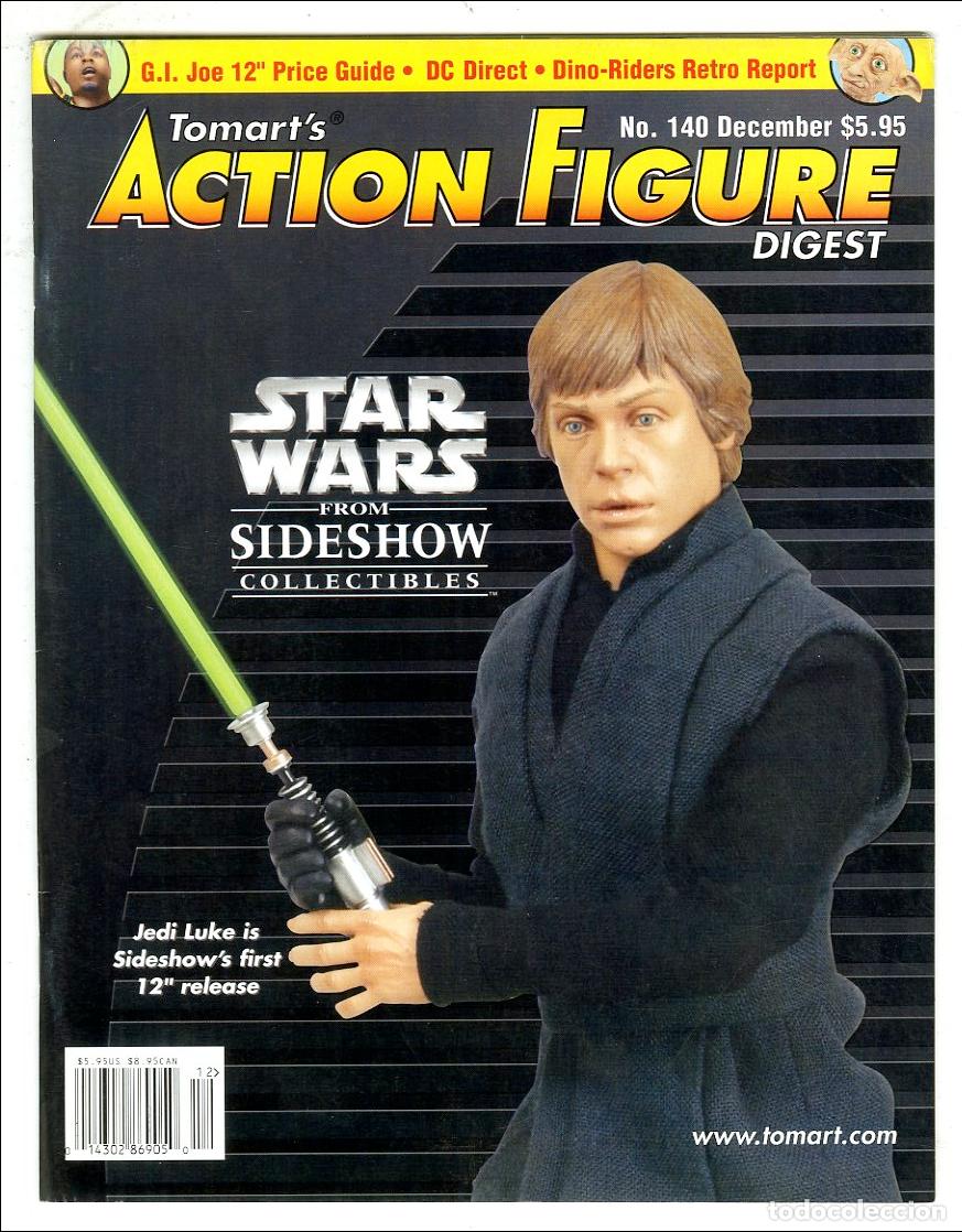 Juguetes antiguos: Tomart's Action Figure Digest n.140 / Star Wars / Sideshow / G.I. Joe / DC / Dino-Riders (December)