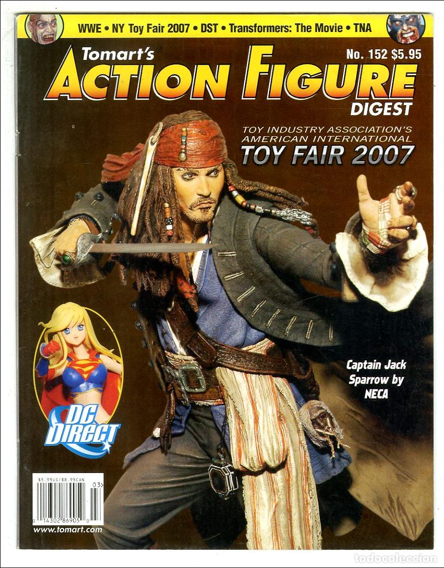Juguetes antiguos: Tomart's Action Figure Digest n.152 / DC Direct / Captain Jack Sparrow / WWE / Transformers