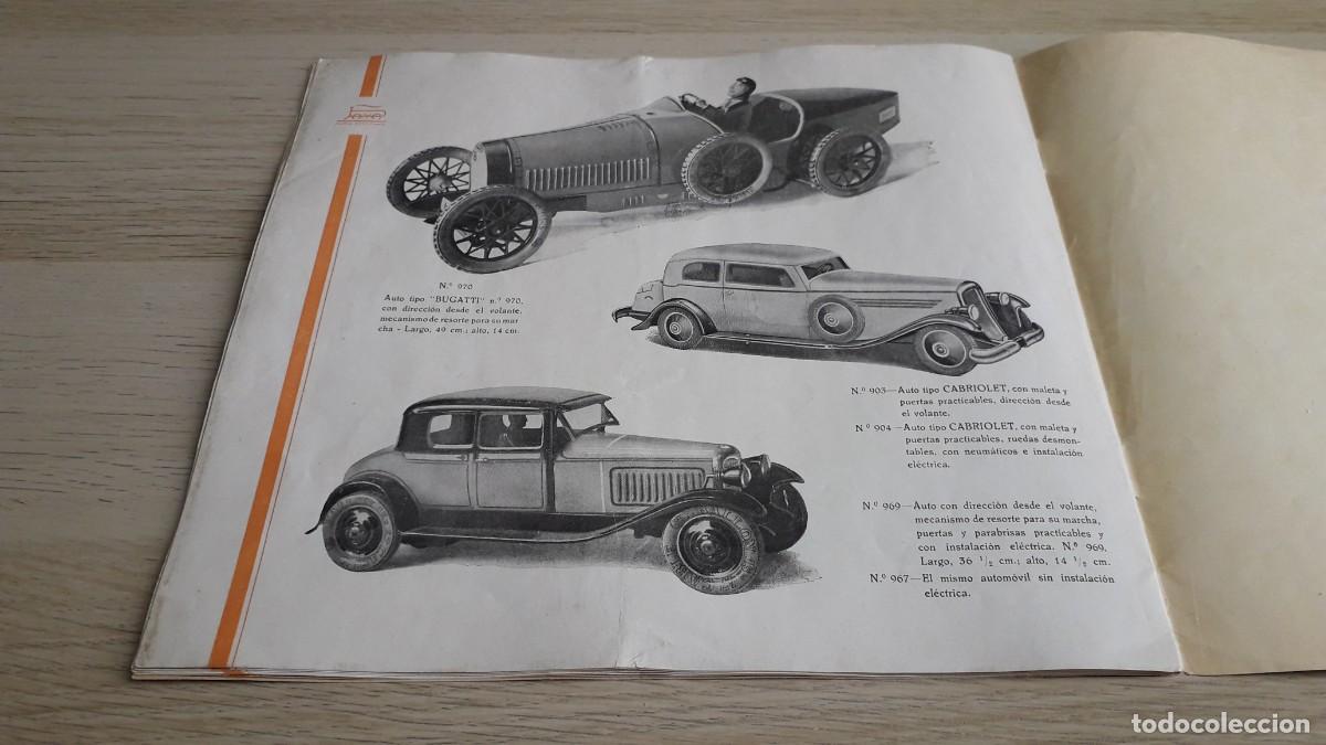 Juguetes antiguos: Raro cat&aacute;logo trenes 0, Mastodonte, Bugatti, Auto Limousine y Coup&eacute;, Pay&aacute;, original a&ntilde;os 30-40.