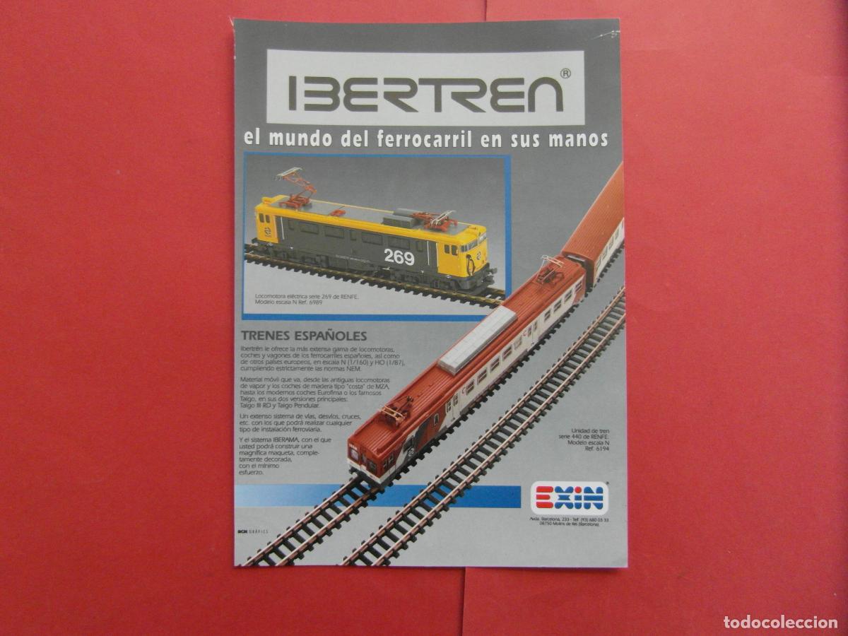 Juguetes antiguos: PUBLICIDAD 1992 - REF: PUBTREN01 - IBERTREN EXIN - RENFE TREN FERROCARRIL LOCOMOTORA