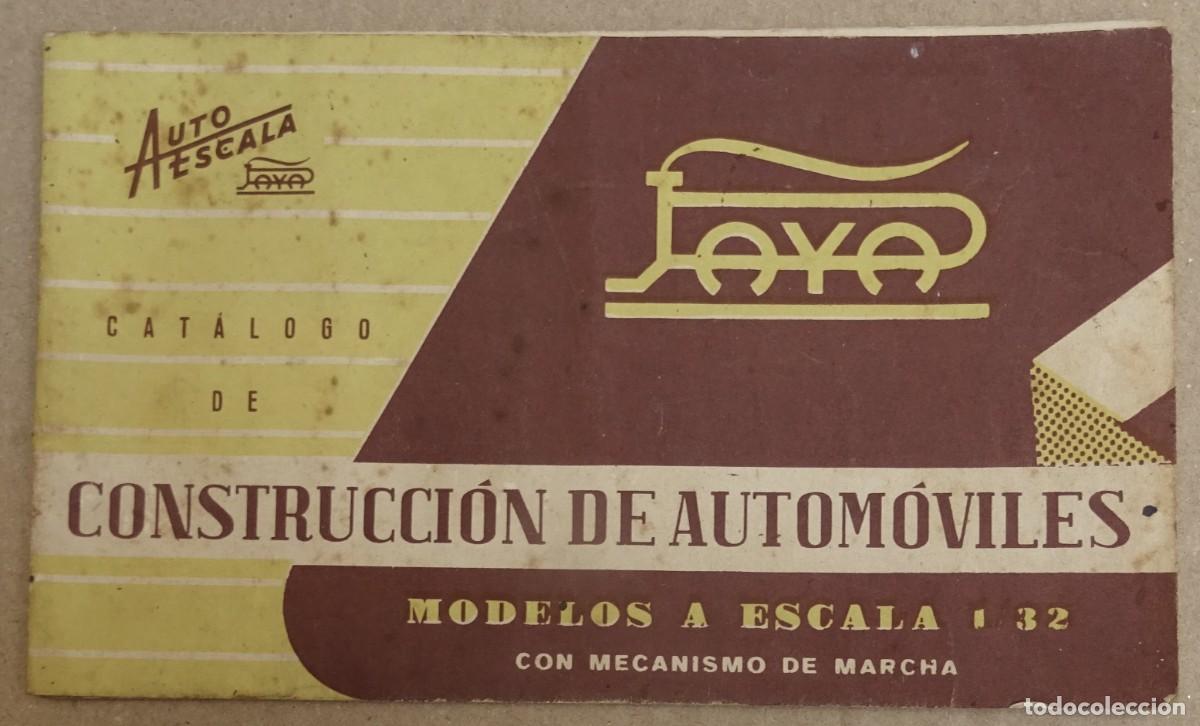 Juguetes antiguos: PAYA CATALOGO CONSTRUCCION DE AUTOMOVILES 1960