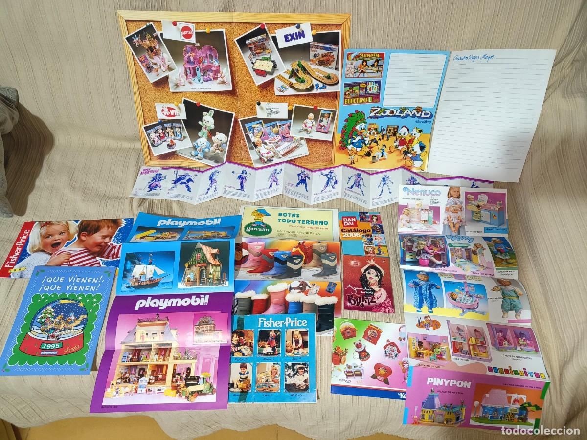 Juguetes antiguos: Ocasion ! Lote catalogos de juguetes a&ntilde;os 80 90 2000 Famosa Playmobil nancy Kenner Bandai