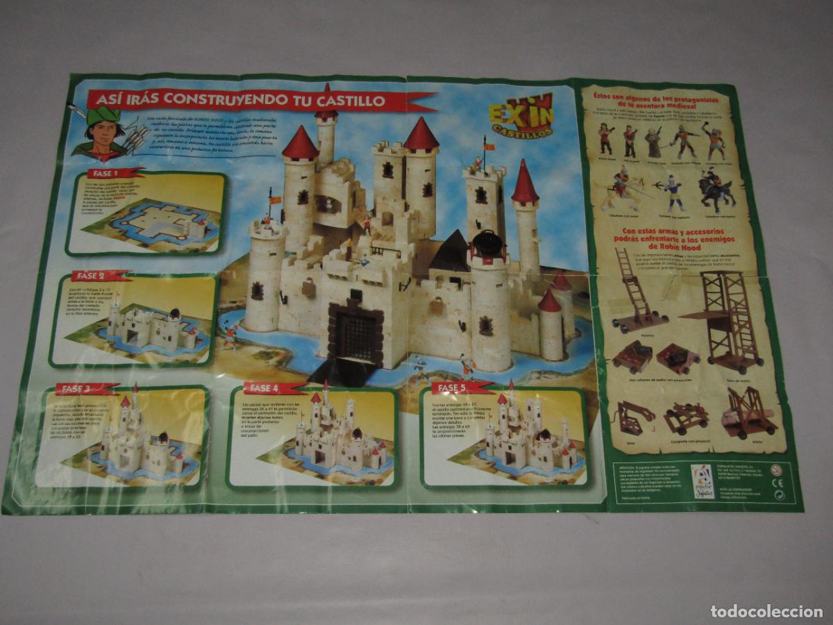 Juguetes antiguos: Catalogo Desplegable de EXIN CASTILLOS con ROBIN HOOD y los Castillos Medievales