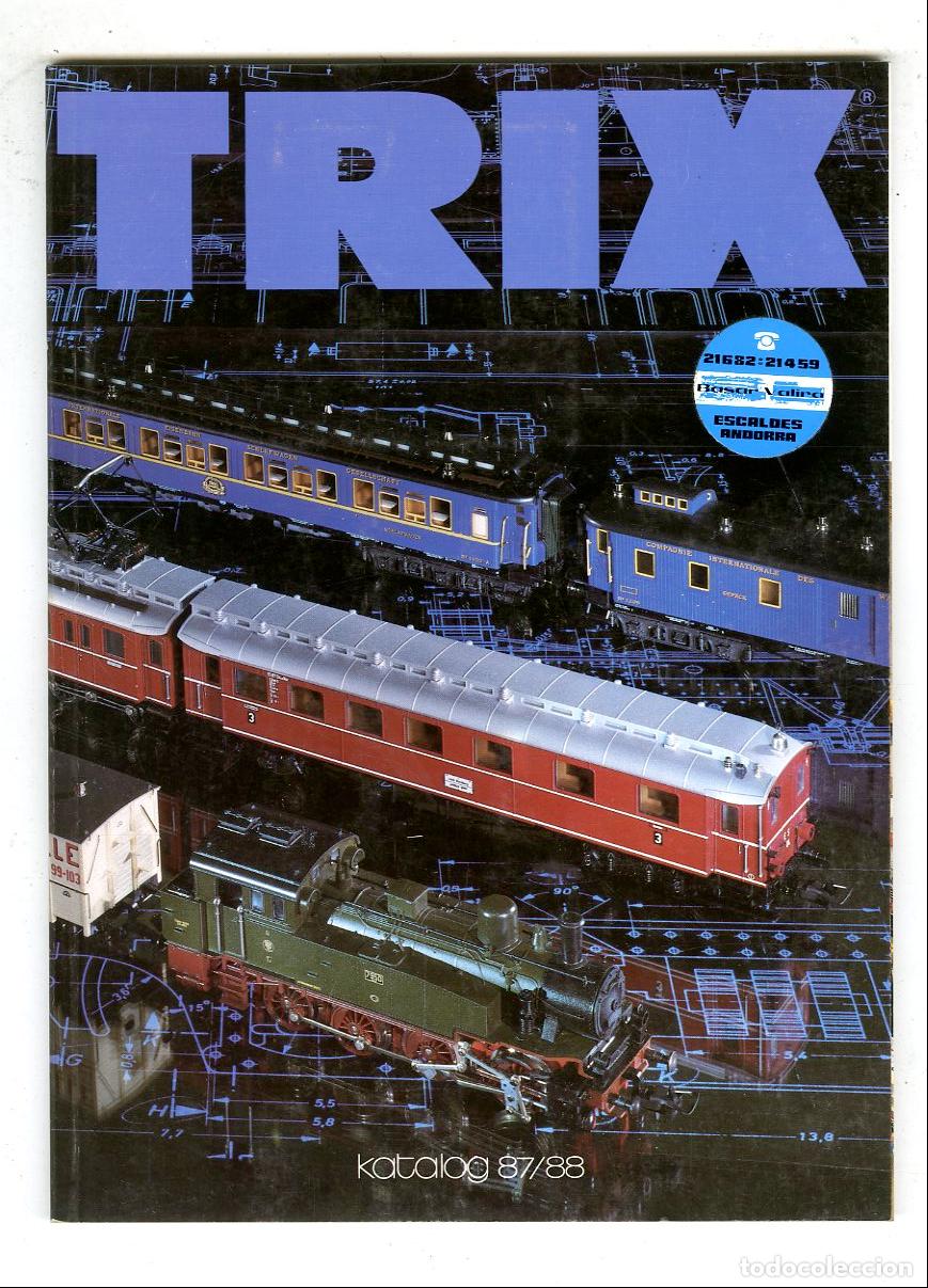 Old Toys: Cat&aacute;logo Trenes Trix / Katalog 87/88