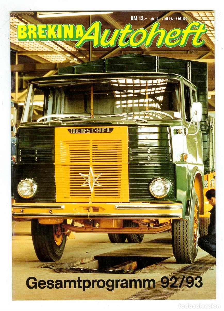 Brinquedos antigos: Cat&aacute;logo Autom&oacute;viles / Brekina Autoheft Gesamtprogramm 92/93