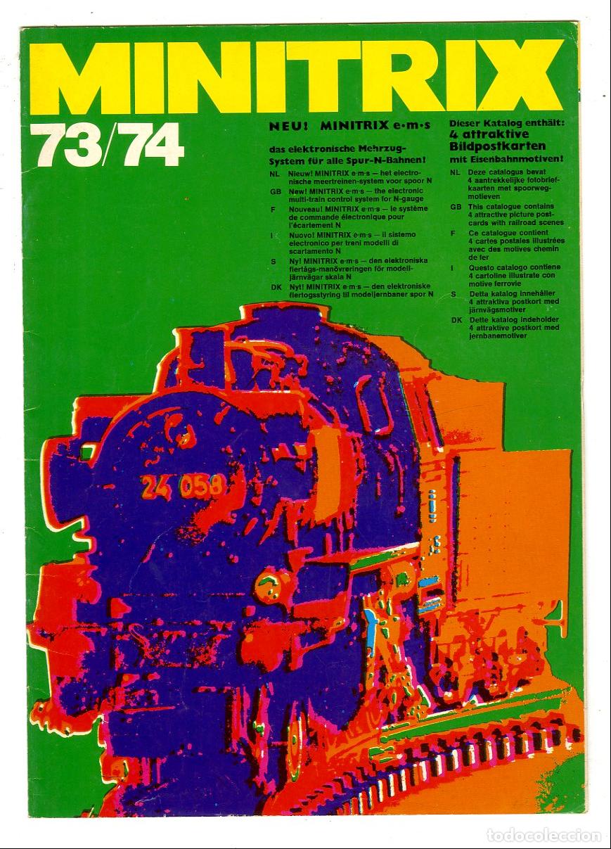 Brinquedos antigos: Cat&aacute;logo Trenes Minitrix 73/74