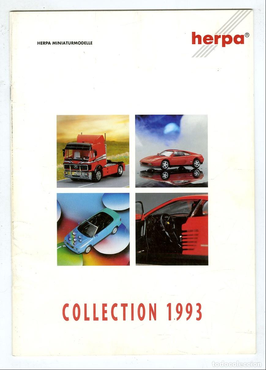 Juguetes antiguos: Cat&aacute;logo Coches Herpa / Collection 1993 / Herpa Miniaturmodelle