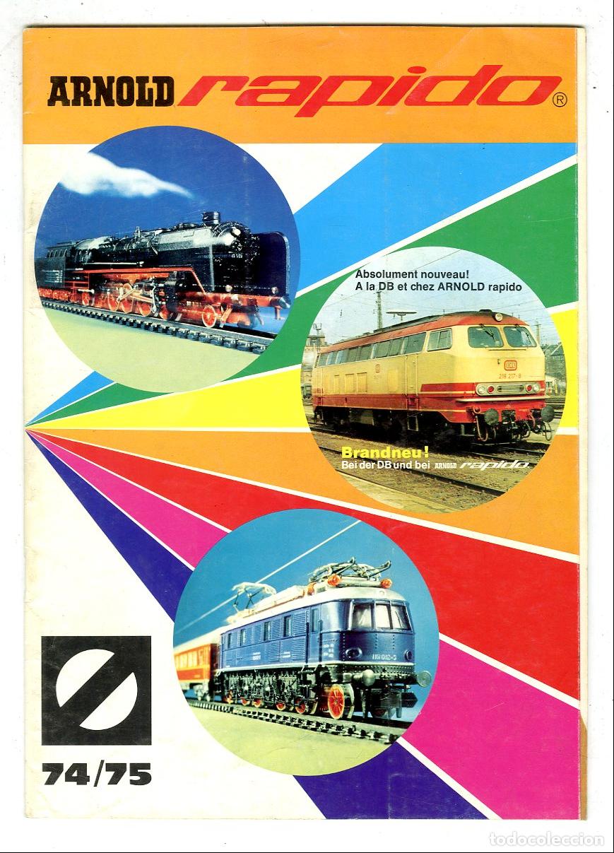 Brinquedos antigos: Cat&aacute;logo Trenes Arnold / Arnold Rapido 74/75