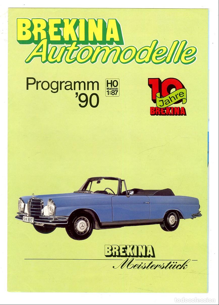 Juguetes antiguos: Cat&aacute;logo Autom&oacute;viles / Brekina Automodelle Programm '90 Brekina Meisterst&uuml;ck
