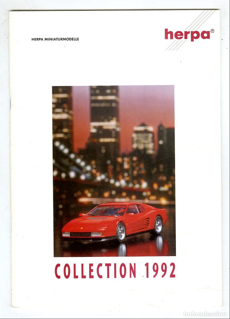 Juguetes antiguos: Cat&aacute;logo Coches Herpa / Collection 1992 / Herpa Miniaturmodelle
