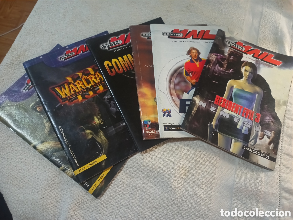 Juguetes antiguos: Revista cat&aacute;logo juguetes juegos consolas CENTRO MAIL 21 - 24 - 25 -27 - 30 - 31 + REGALO CATALOGOS