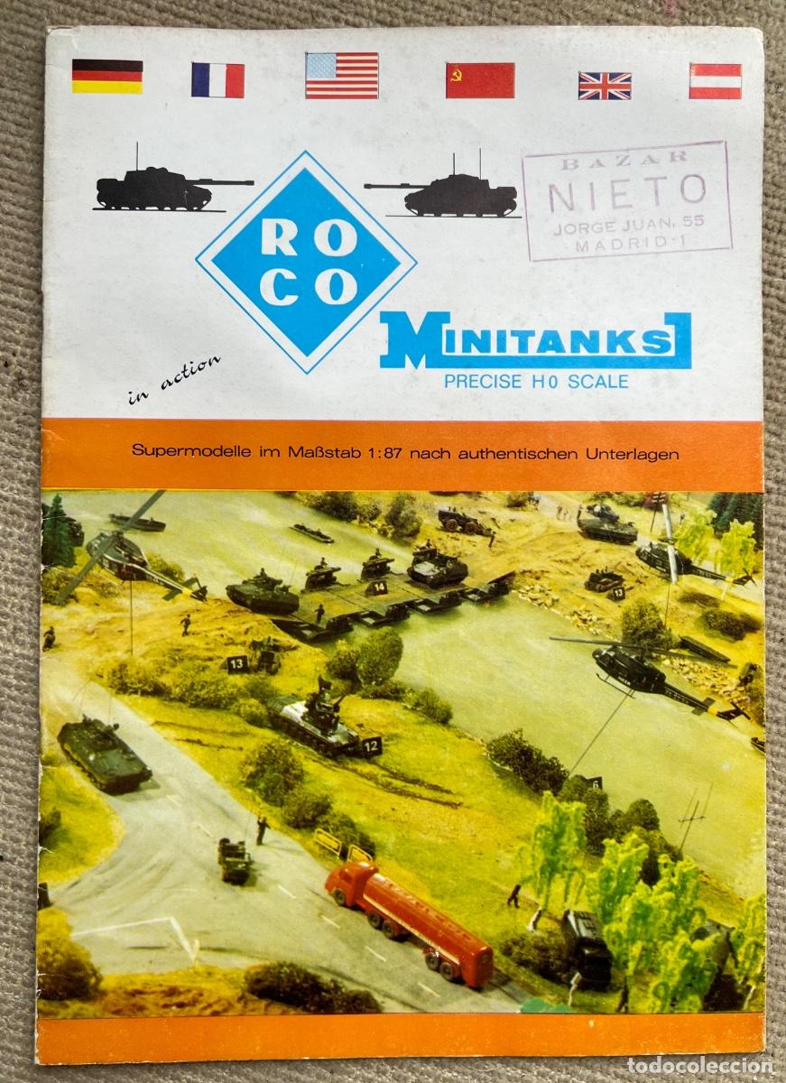 Juguetes antiguos: Cat&aacute;logo juguetes Roco Minitanks - Precise H 0 Scale - A&ntilde;os 70