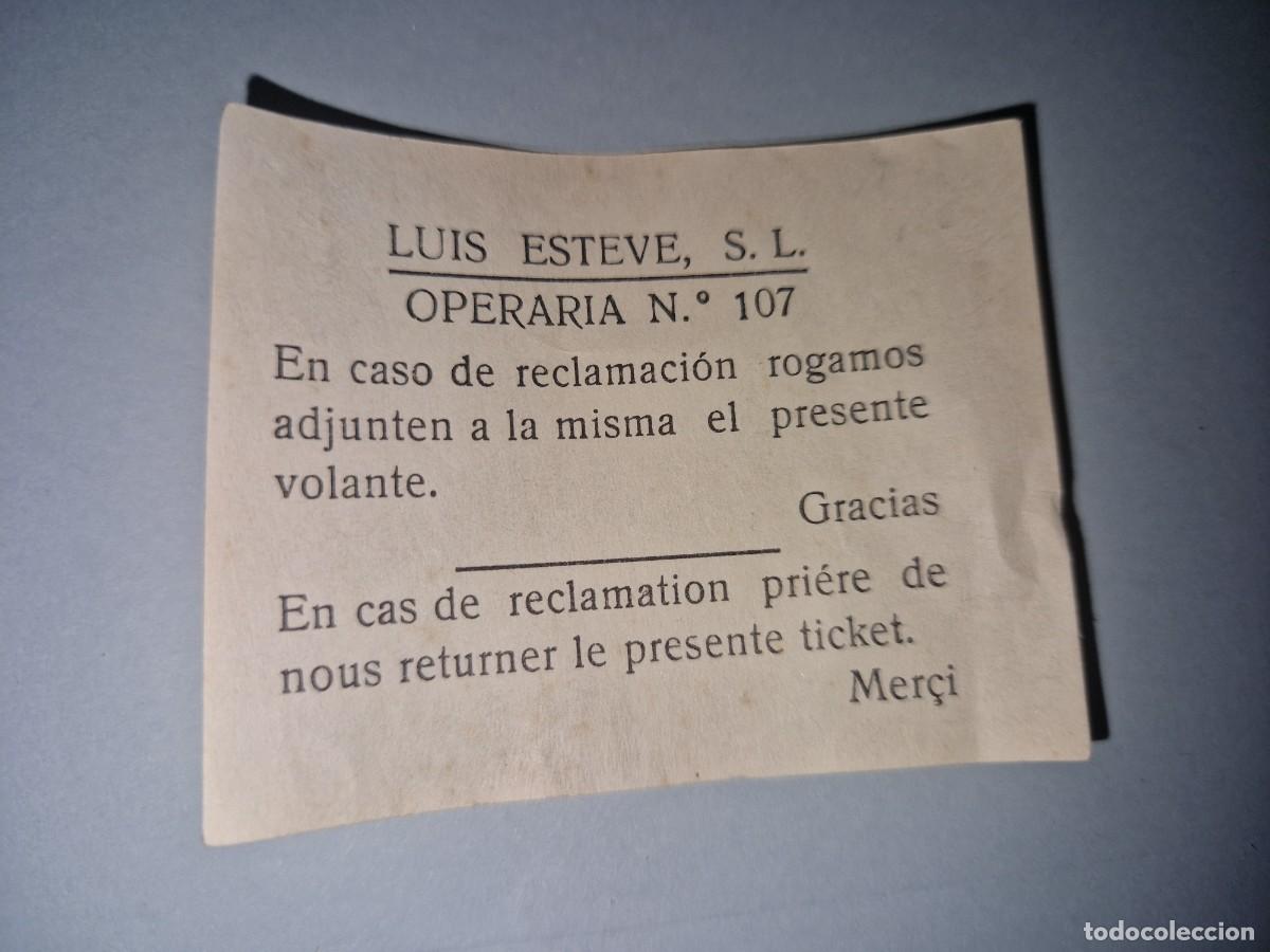 Juguetes antiguos: LUIS ESTEVE, JUGUETES CONGOST, FOLLETO OPERARIA RECLAMACION