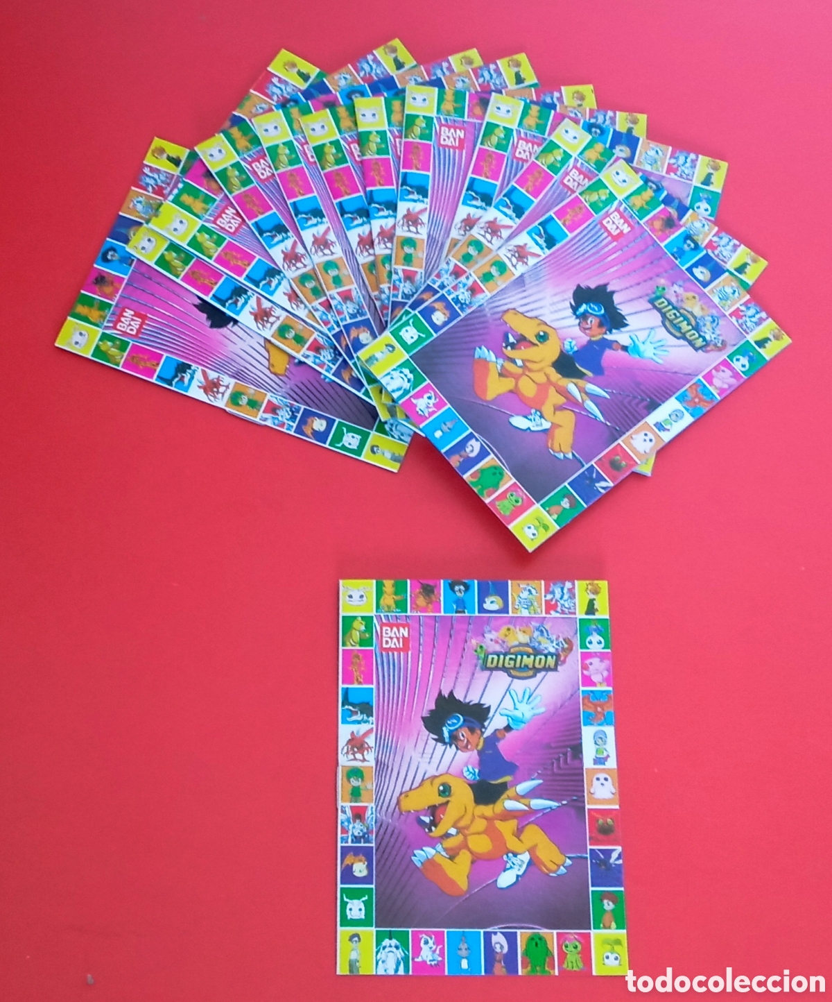 Juguetes antiguos: LOTE DE 12 MINI CAT&Aacute;LOGOS DIGIMON.BANDAI 1999.NUEVOS.