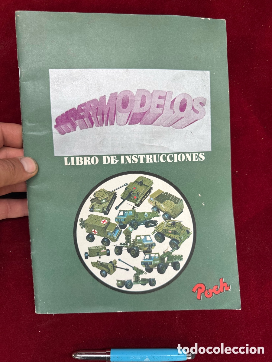 Juguetes antiguos: Antiguo libro de instrucciones Poch,Meccano,Supermodelos!