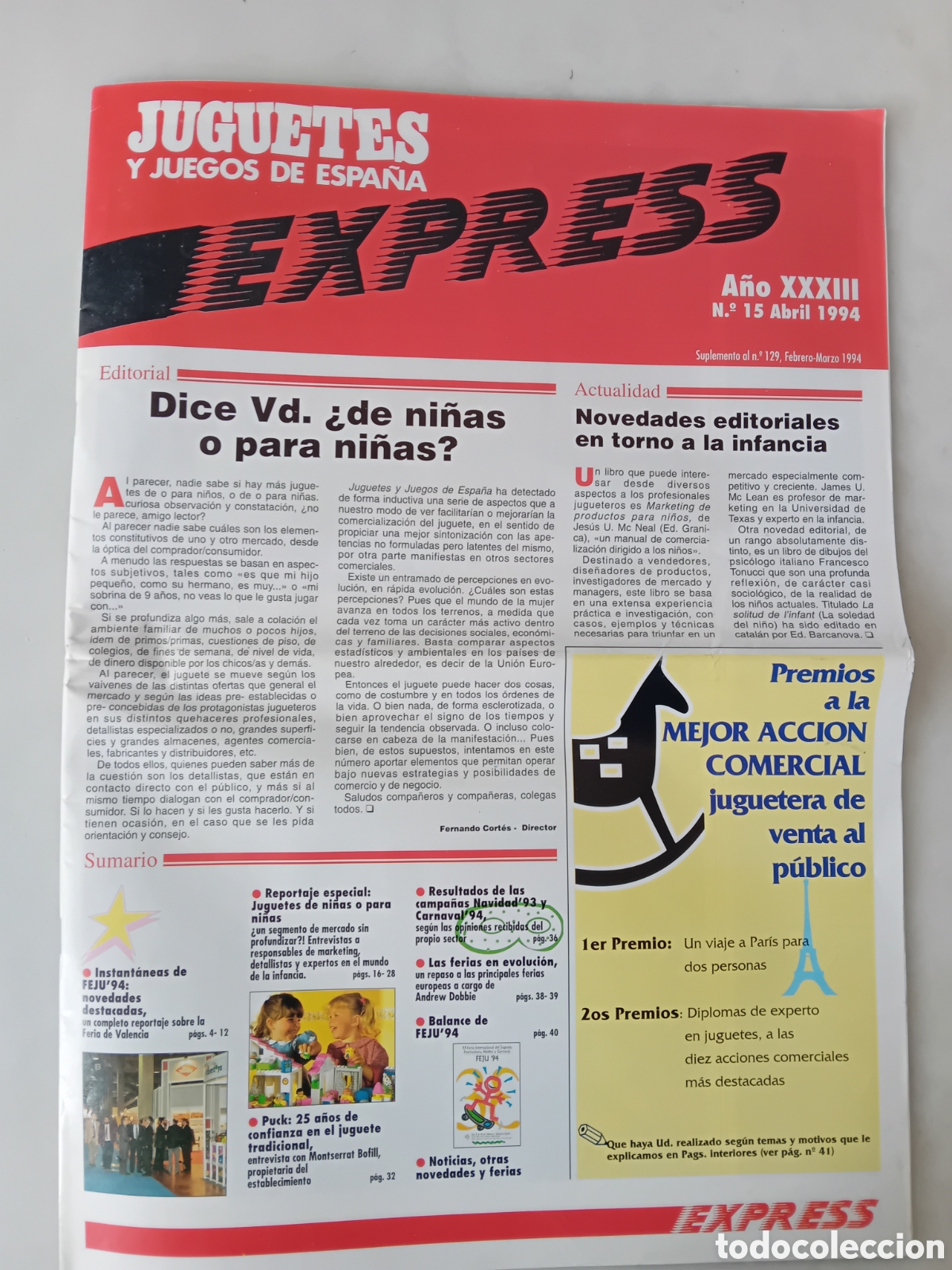 Juguetes antiguos: Revista Juguetes y Juegos de Espa&ntilde;a EXPRESS. N&deg;15. A&Ntilde;O 1994