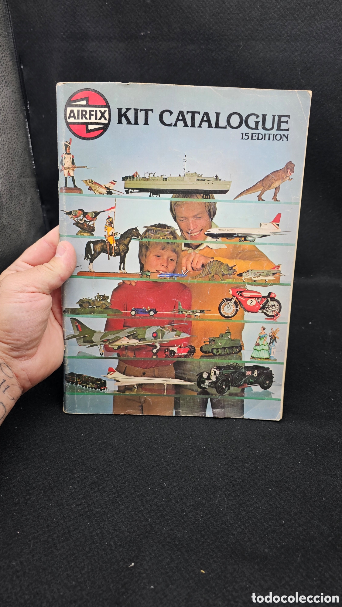 Juguetes antiguos: Cat&aacute;logo de juguetes Kits Airfix 1978