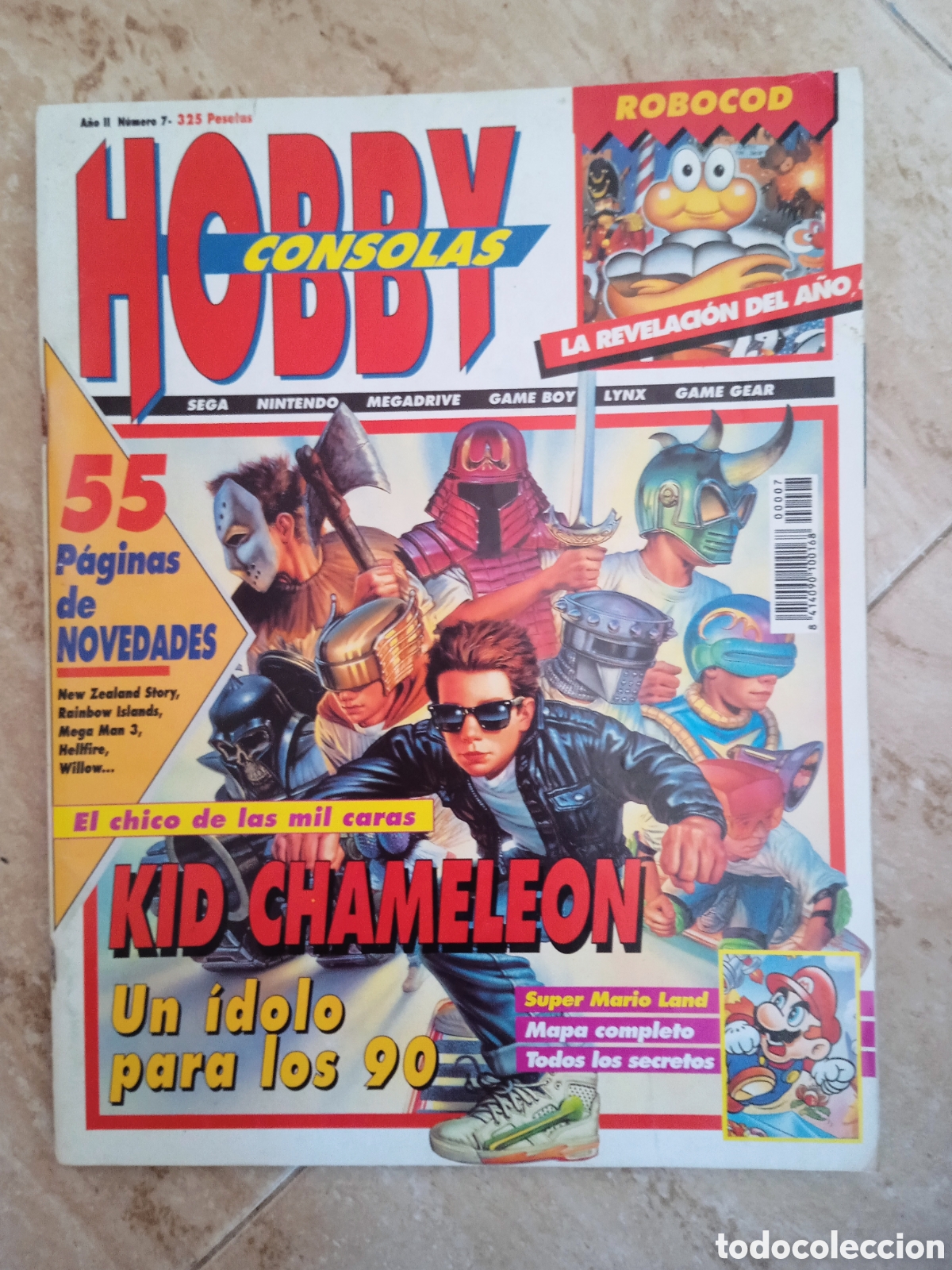 Juguetes antiguos: Hobby Consolas n&uacute;mero 7 A&ntilde;o II Kid Chameleon