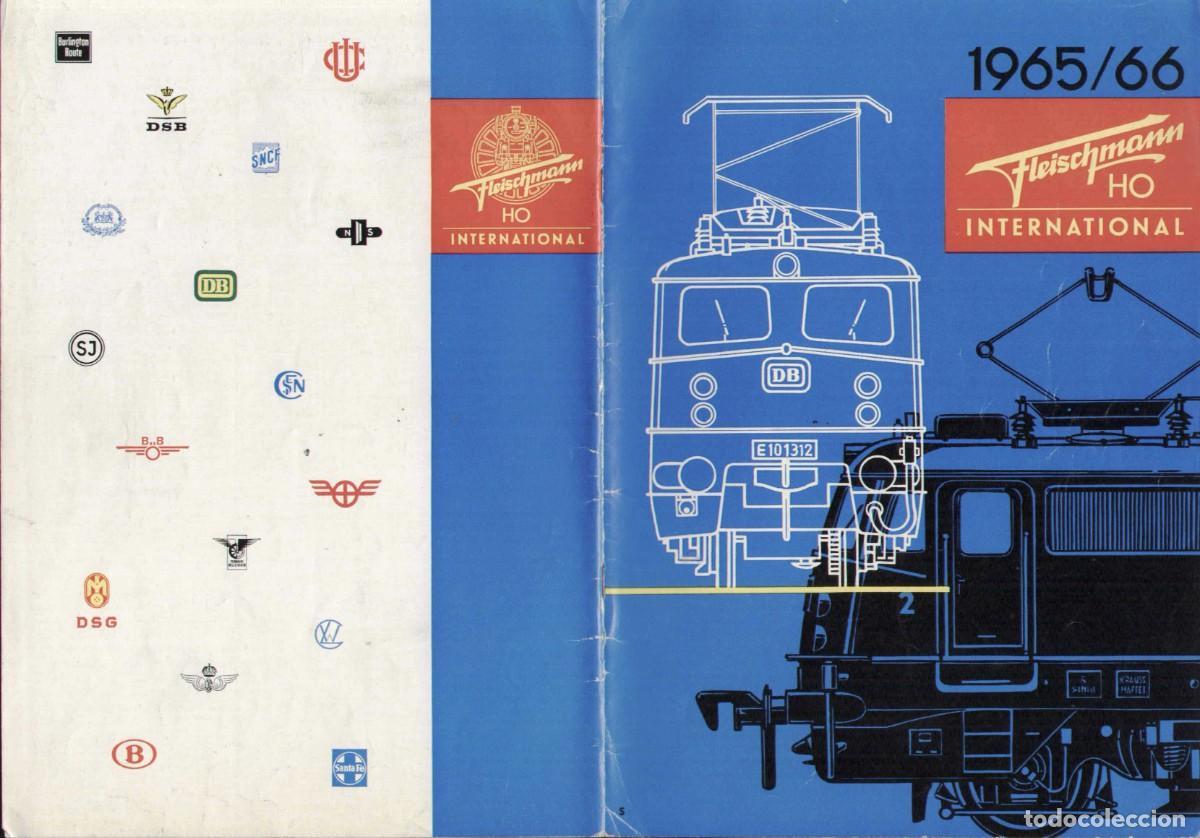 Juguetes antiguos: cat&agrave;logo FLEISCHMANN 1965/66 HO INTERNATIONAL - en sueco