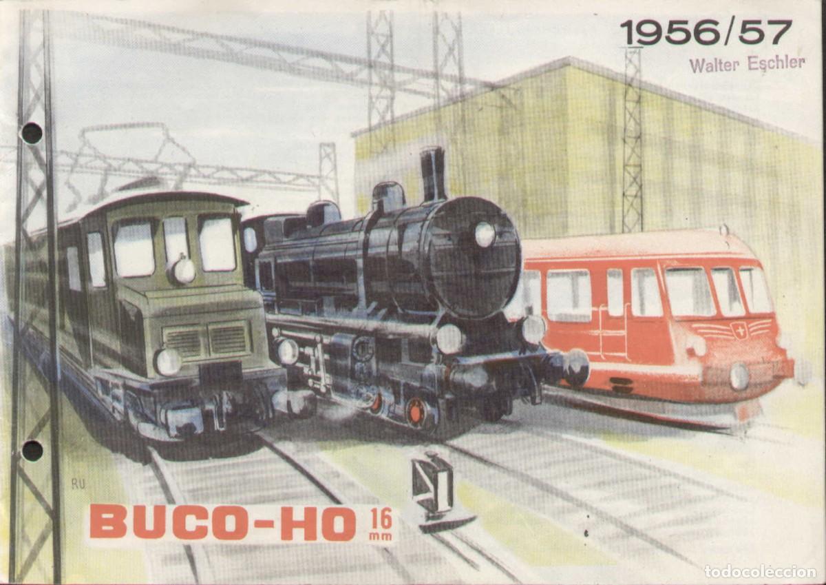 Juguetes antiguos: cat&agrave;logo cat&aacute;logo BUCO 1955-56 HO 16 mm 1/87 P&aacute;ginas perforadas para carpeta de anillas - en alem&aacute;n